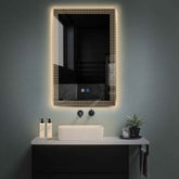 LED Spiegel Vertikal | Touch-Schalter | Anti-Beschlag-Funktion | Warmweißes Licht - Reyze Seria Official Model 6